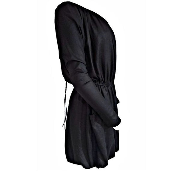 ALL SAINTS SPITAFIELD "LBD" Dress w/Pleated Skirt and Stretch Waistband - Picture 6 of 8